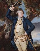 George Nassau Clavering, 3rd Earl of Cowper (1738-1789), Florence beyond  Johann Zoffany